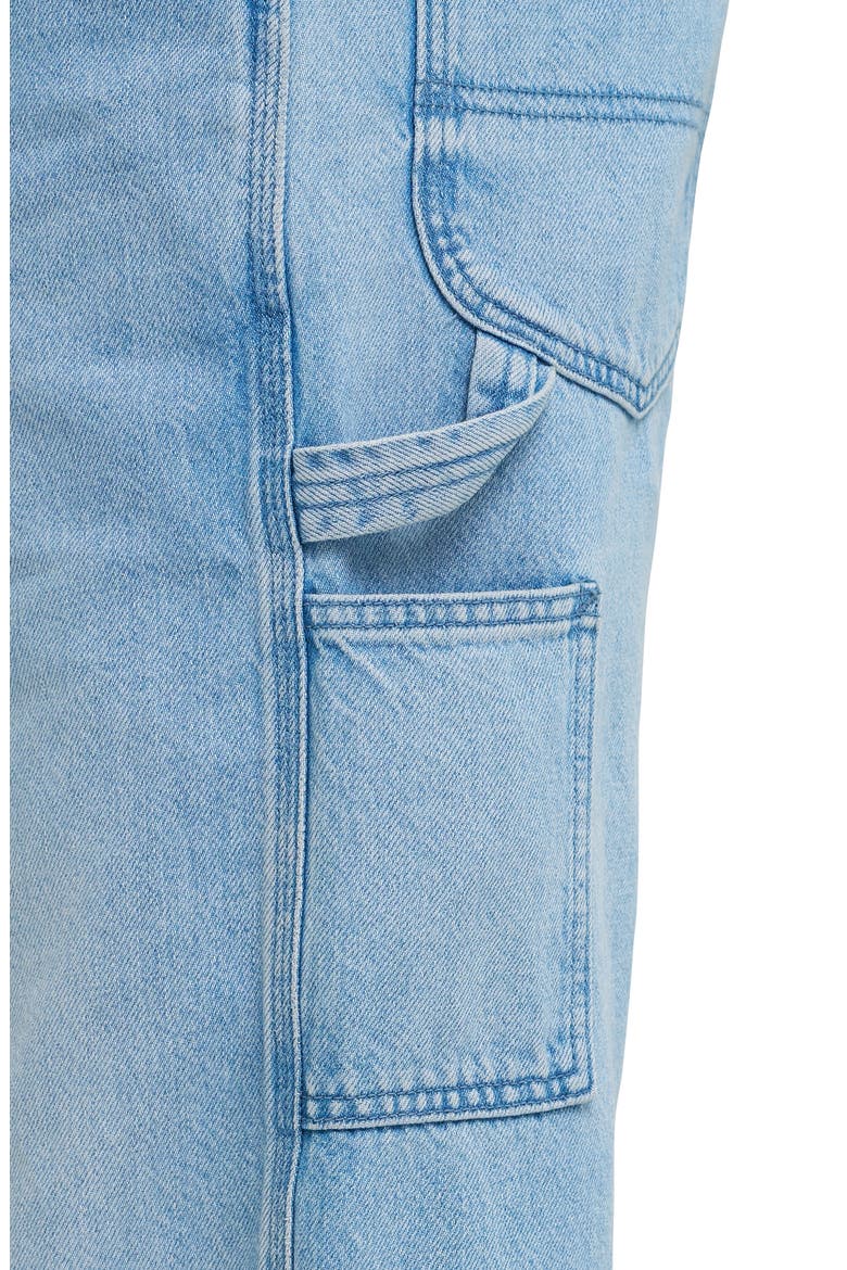 Cotton Denim Bib Overalls, Alternate, color, JUST ME