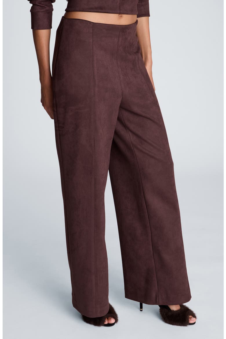 Hollywood High Waist Wide Leg Pants, Alternate, color, MEDIUM BARK