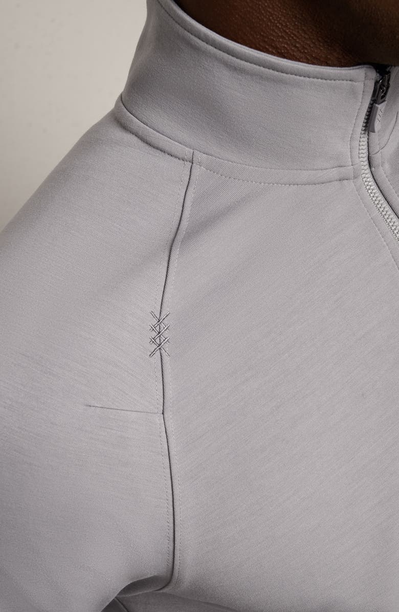 Rhone Dreamstate Quarter Zip Pullover, Alternate, color, Steel Gray
