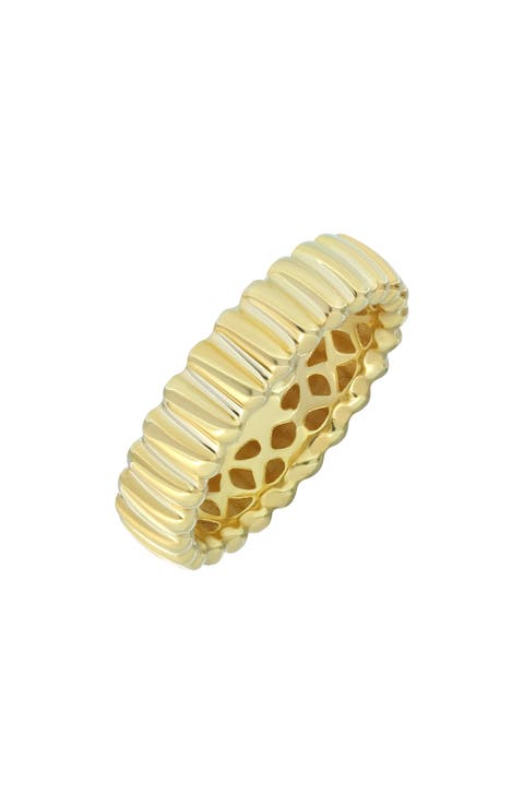 14K Gold Fluted Band Ring (Nordstrom Exclusive)