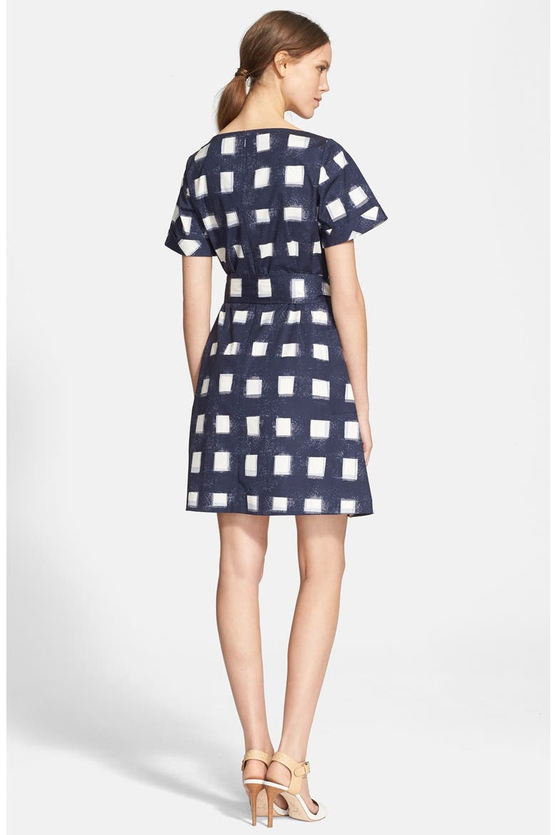 Print Poplin Shirtdress, Alternate, color, TORY NAVY ANTIBES