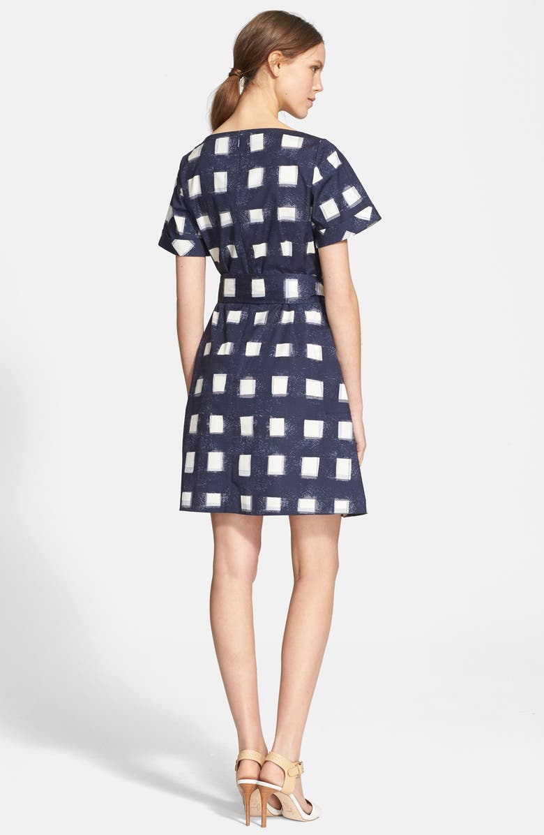 Tory Burch Print Poplin Shirtdress, Alternate, color, 