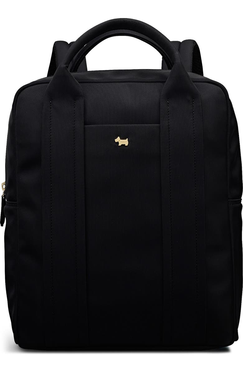 Radley Large Grove Close Recycled Polyester Backpack, Main, color, Black