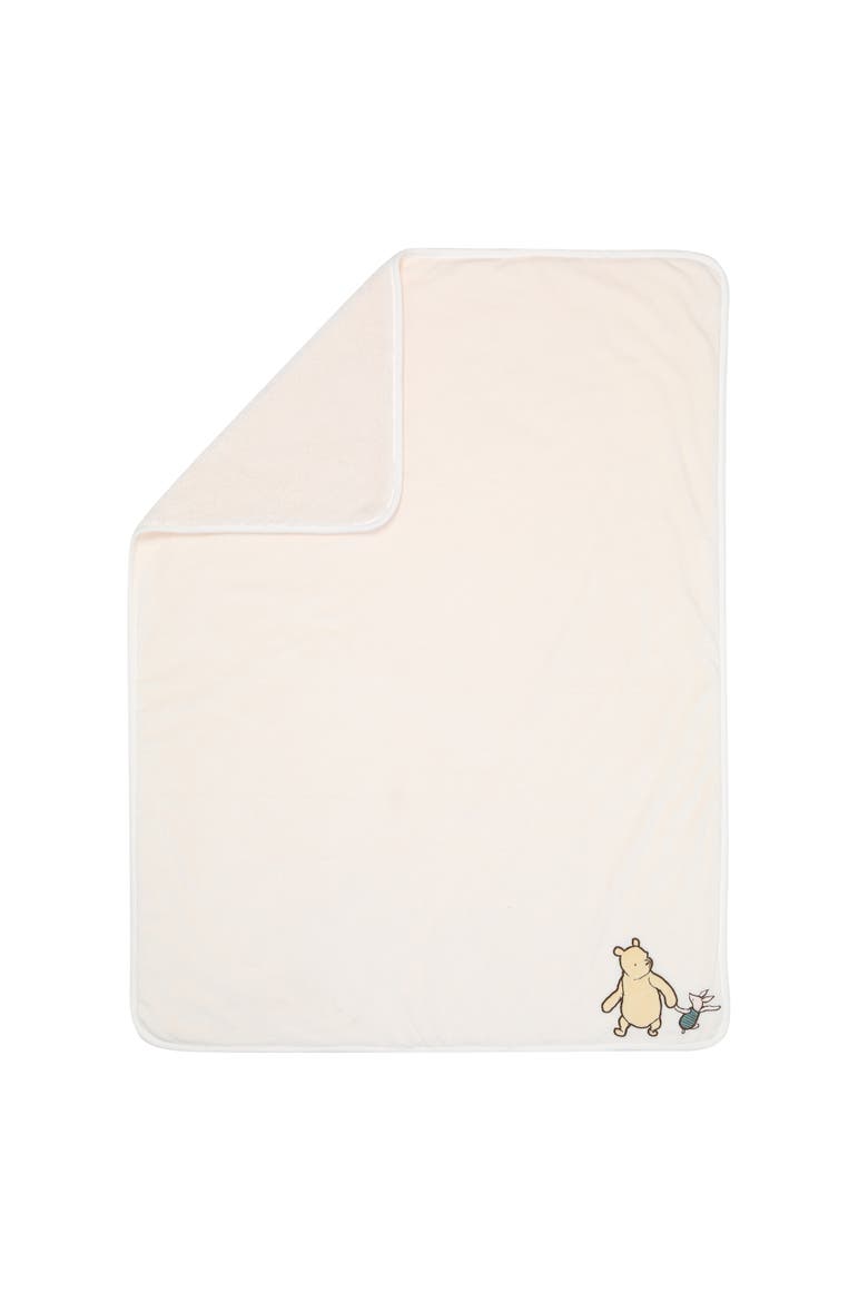 Disney Baby Storytime Pooh Ultra Soft Fleece Baby Blanket, Alternate, color, Cream