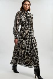 Karen Millen Animal Print Maxi Dress