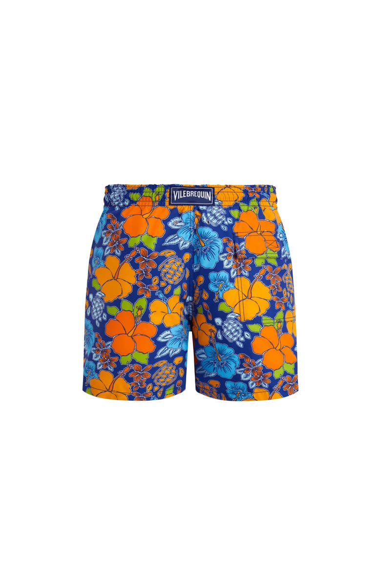Vilebrequin Men's Tropical Turtle Swim Shorts, Alternate, color, Marrakech