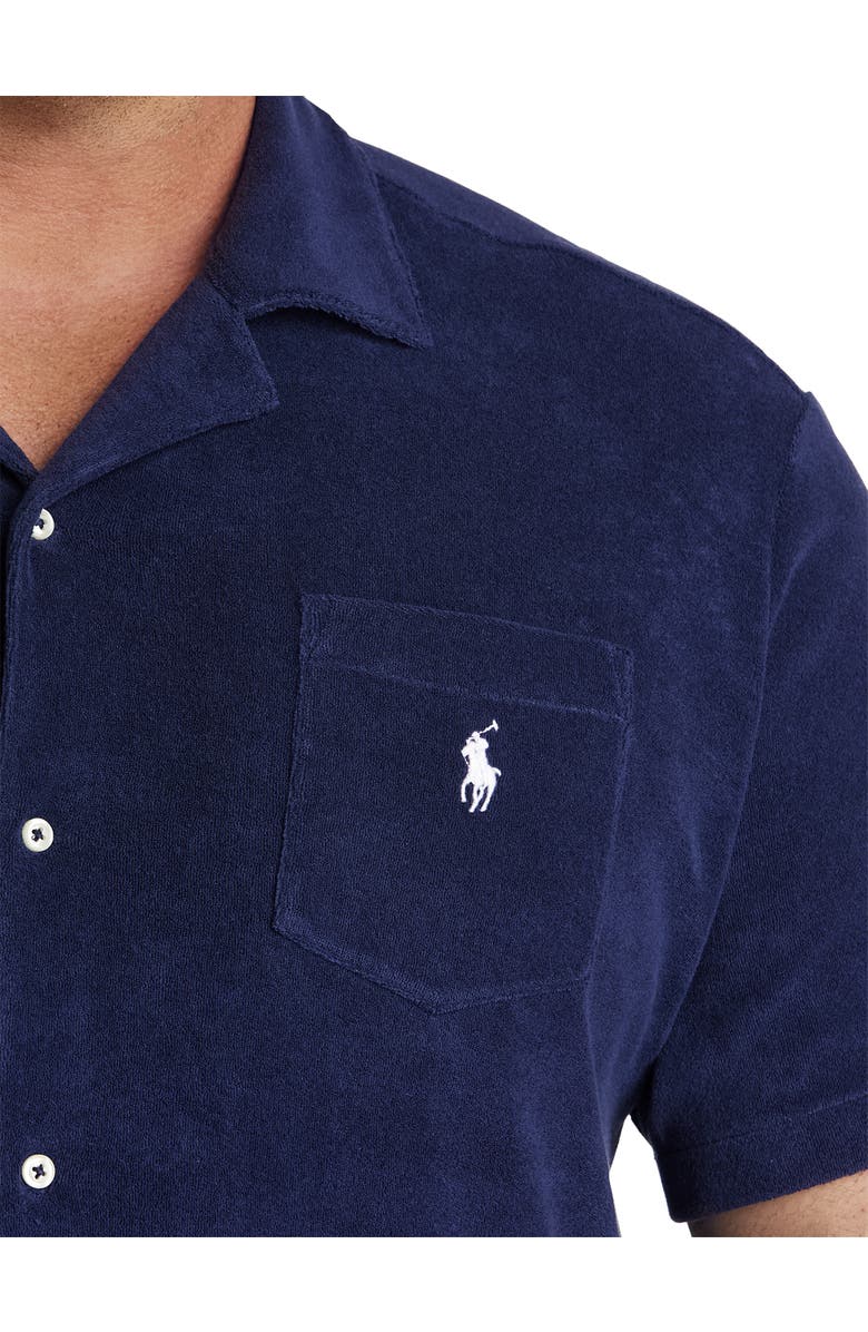 Polo Ralph Lauren Big & Tall Terry Camp Shirt, Alternate, color,