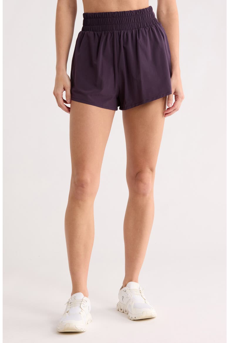 Z by Zella Interval High Waist Flowy Shorts (Women) | Nordstromrack