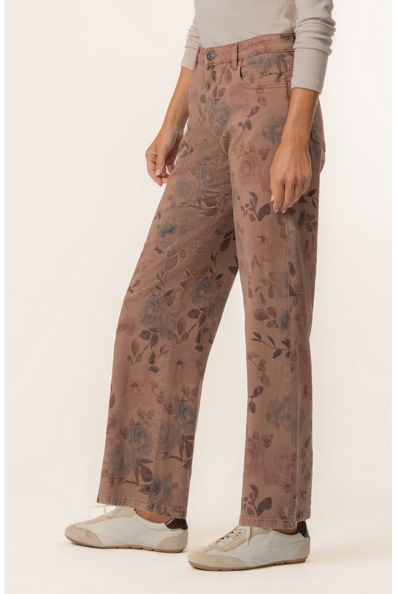 Charlotte High Waist Wide Leg Jeans, Alternate, color, MAUVE