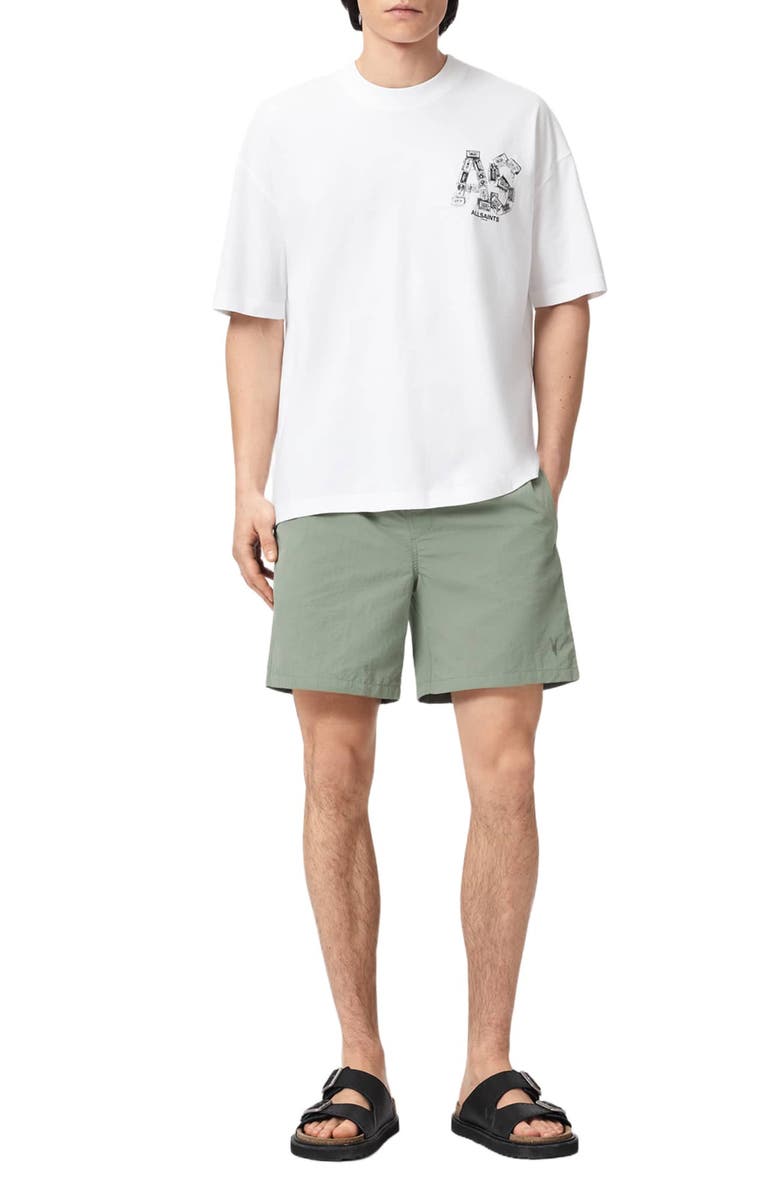 AllSaints Warden Swim Trunks, Alternate, color, Spring Green