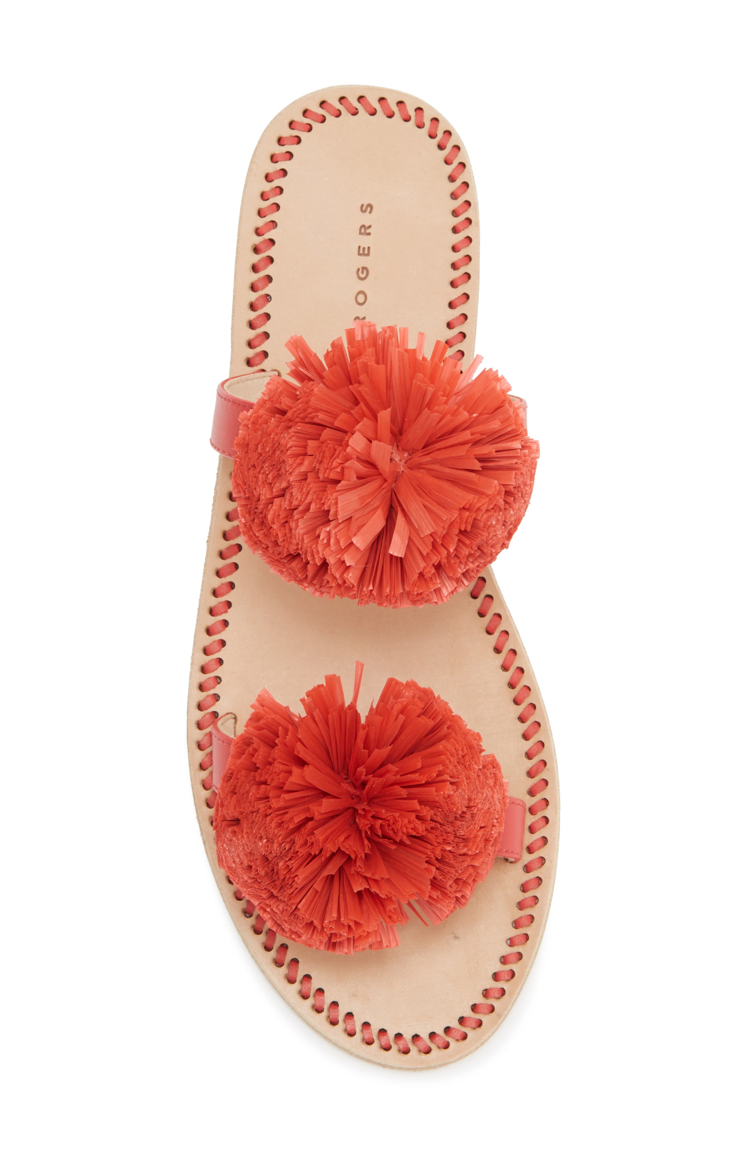 Daffodil Sandal, Alternate, color, FIRE RED