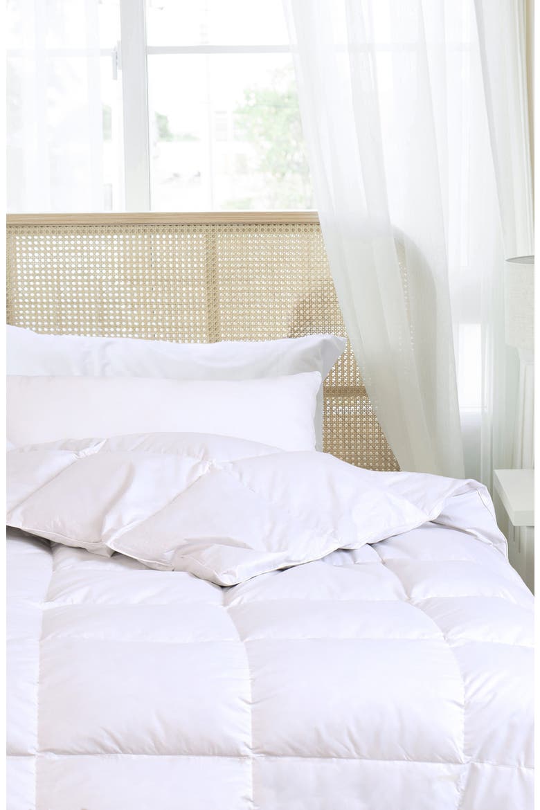 Australian Wool Fill Comforter, Alternate, color, WHITE