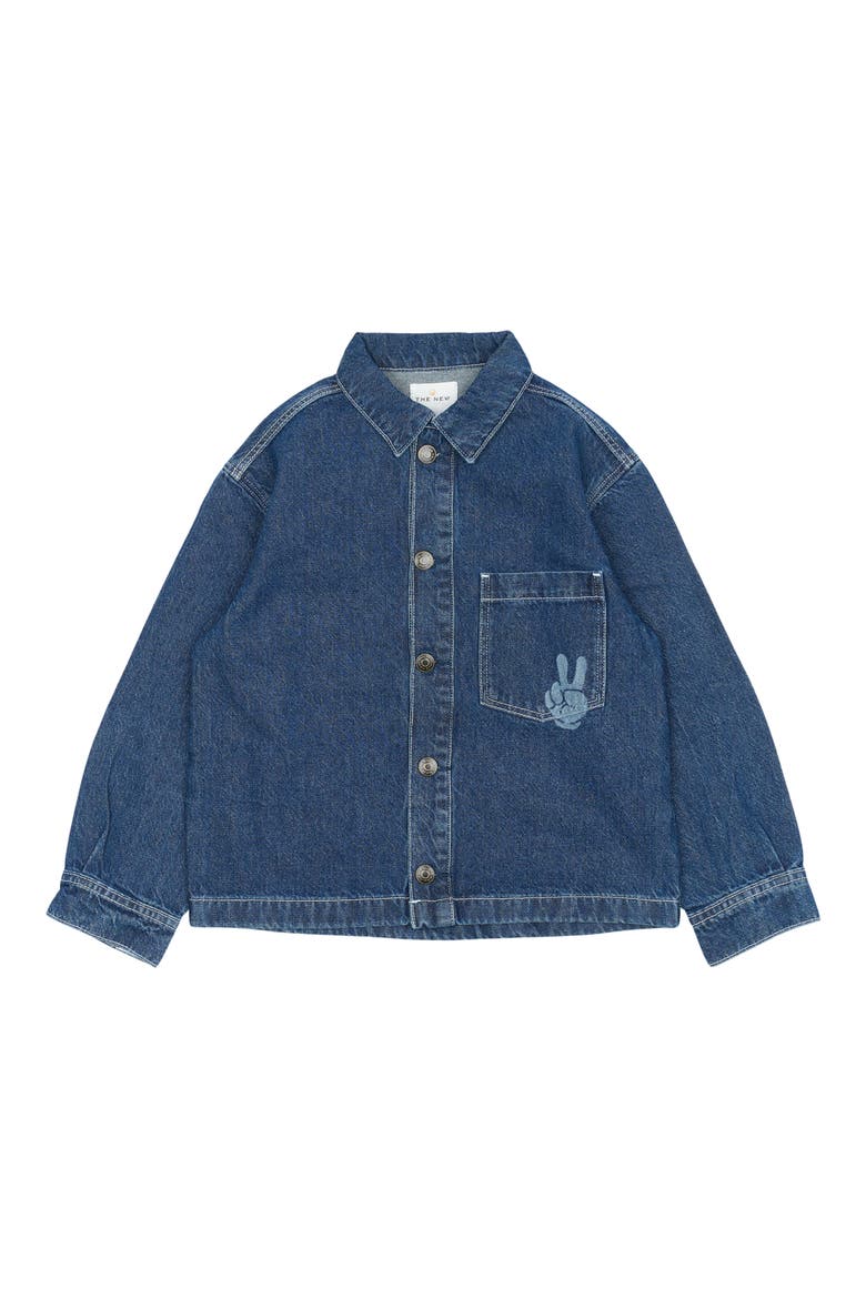 Kids' Parks Denim Overshirt, Main, color, BLUE DENIM
