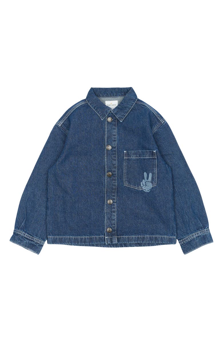 THE NEW Kids' Parks Denim Overshirt, Main, color, Blue Denim
