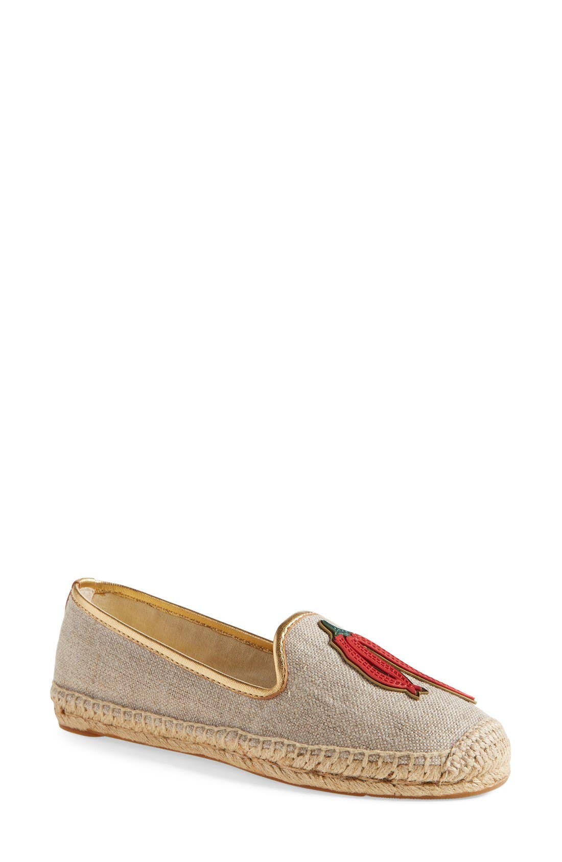 Canvas Espadrille, Alternate, color, NATURAL GOLD