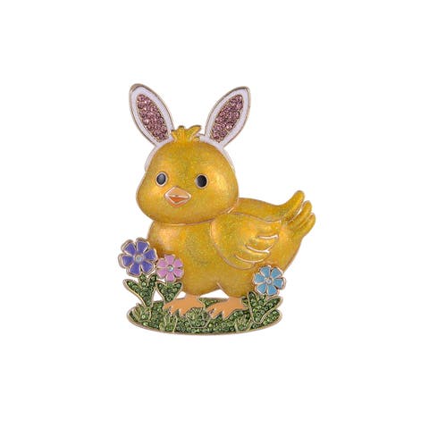 Bunny Ear Chick Easter Pin