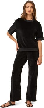 Pact Organic Cotton Pure Velour Wide Leg Pant