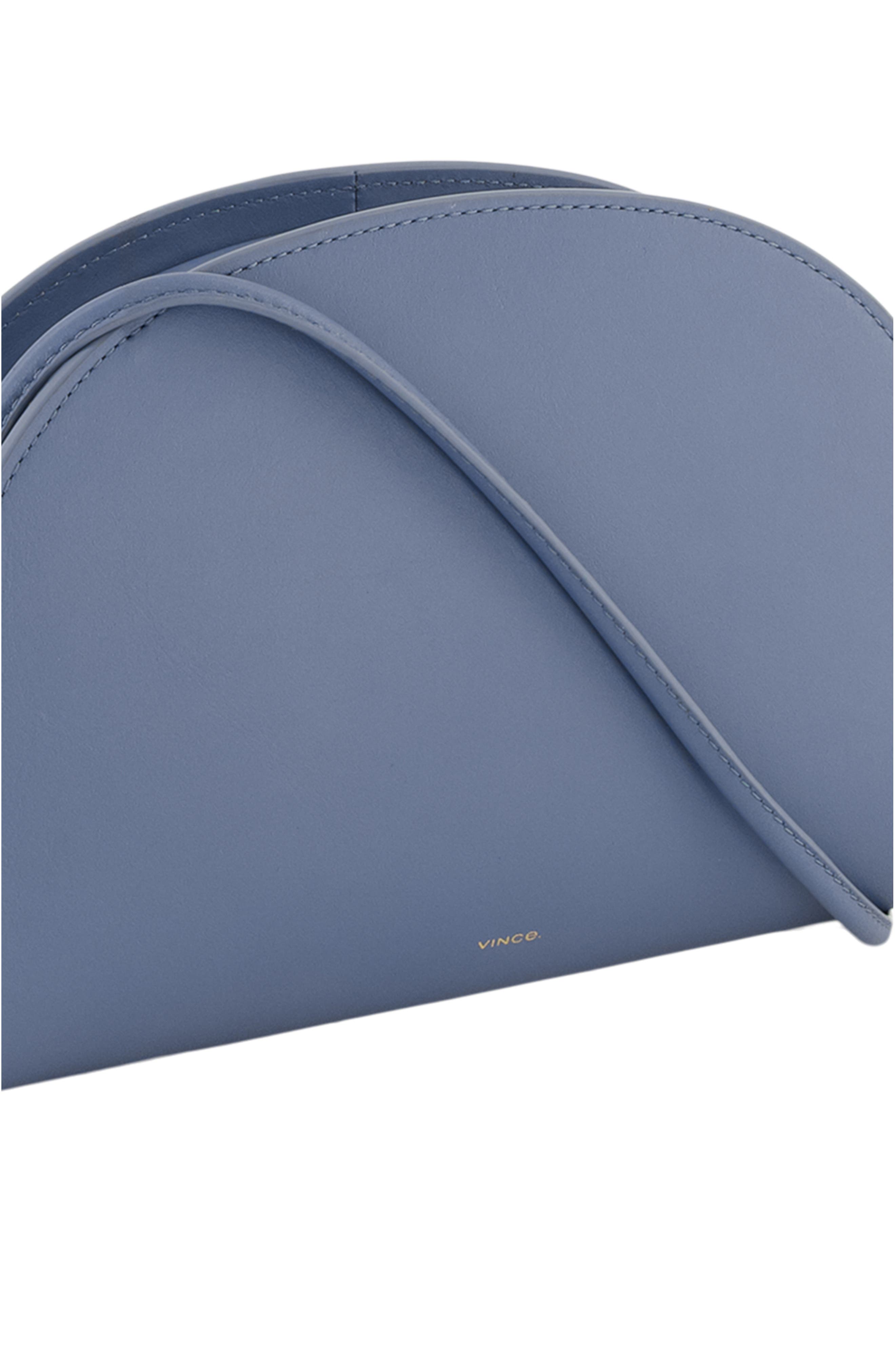 Micro Demma Leather Wallet on a Strap, Alternate, color, AZUL
