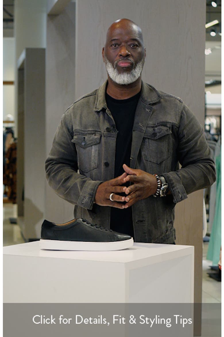 Luther Perforated Leather Low Top Sneaker video