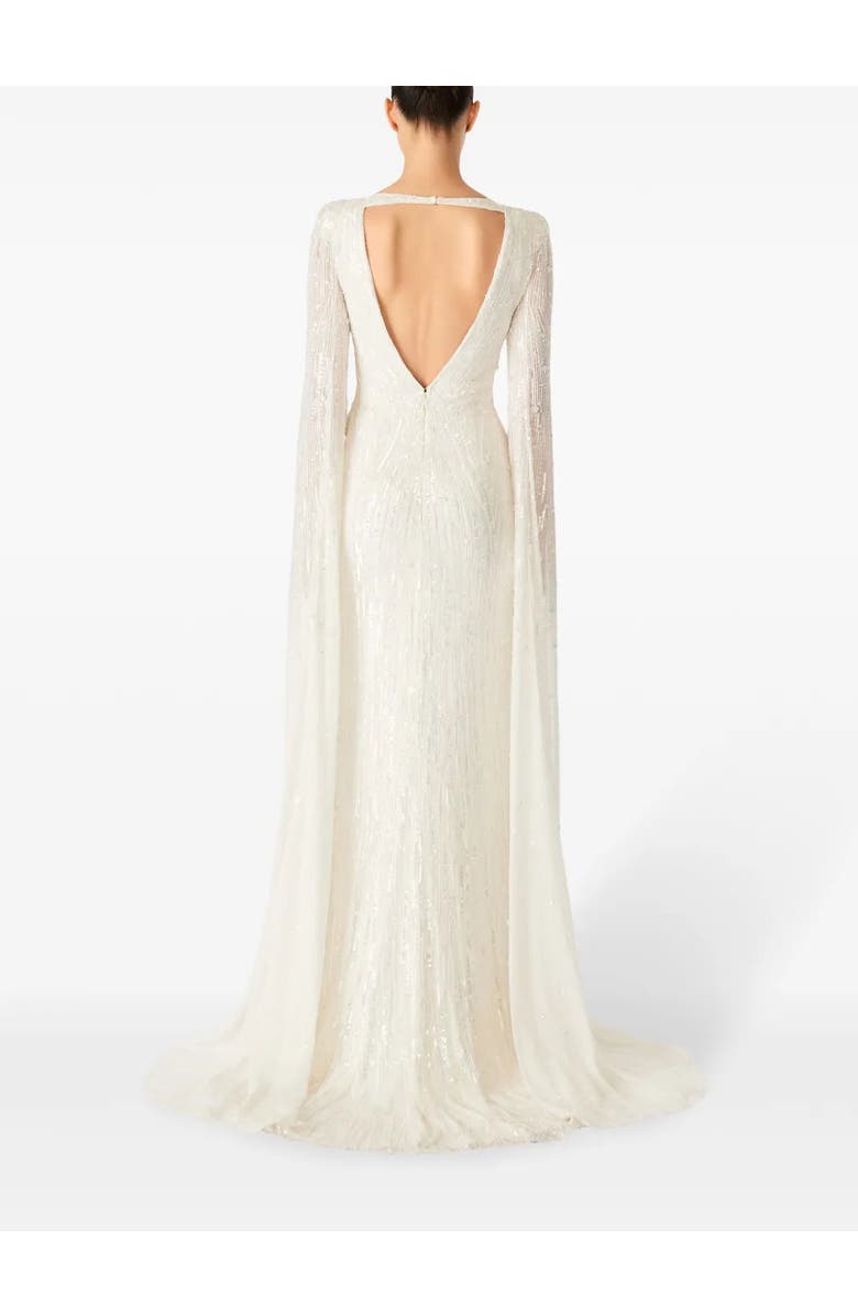 Jenny Packham Chrisina Dress, Alternate, color, Ivory
