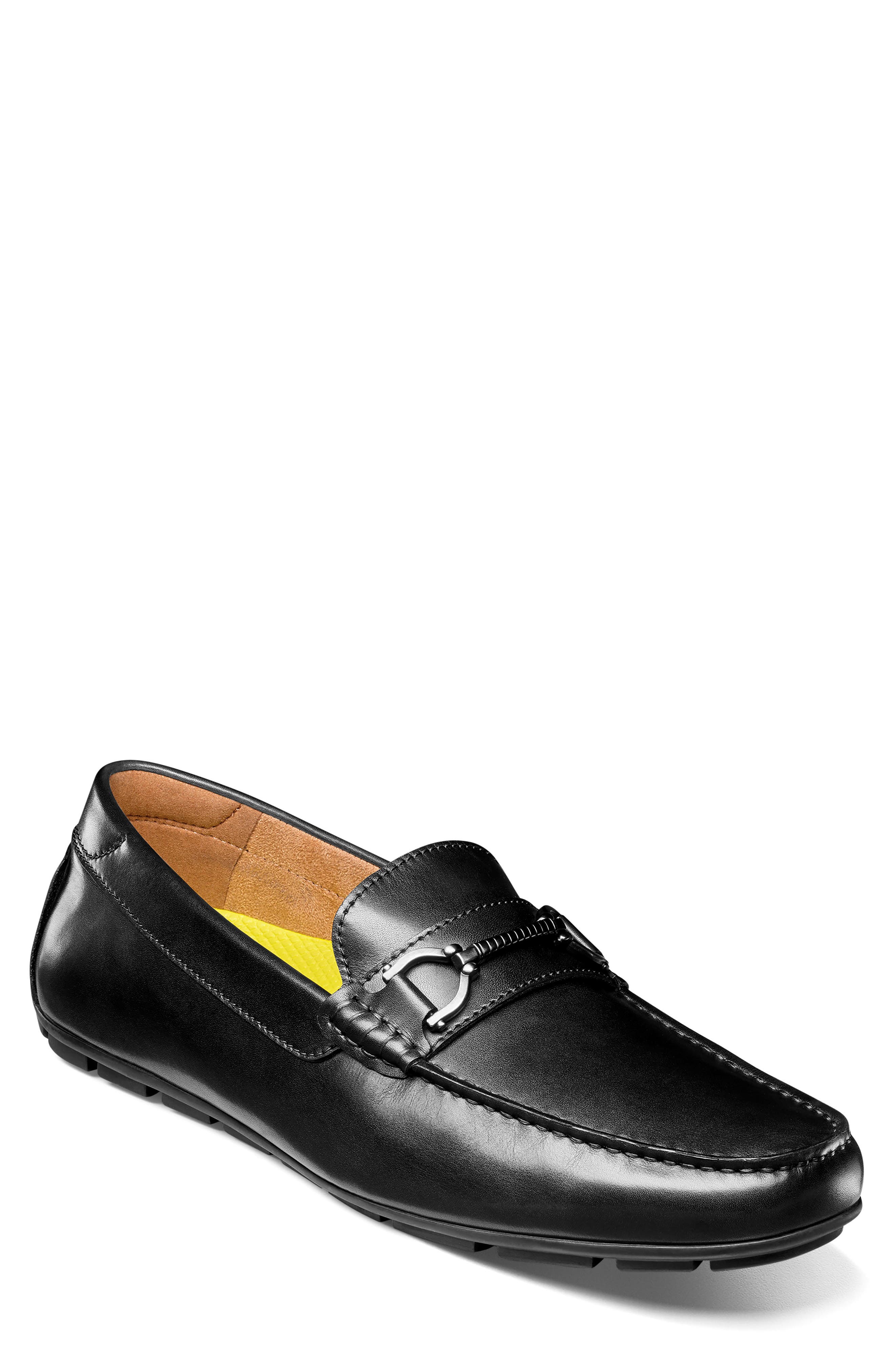 Florsheim Motor Moc Toe Bit Driving Loafer - Multiple Widths Available, Main, color, Black