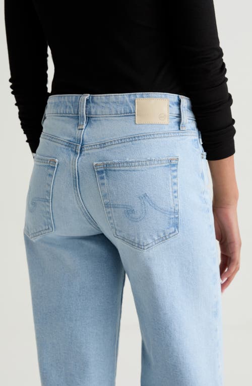 Ag Saige Mid Rise Wide Leg Jeans In Blue