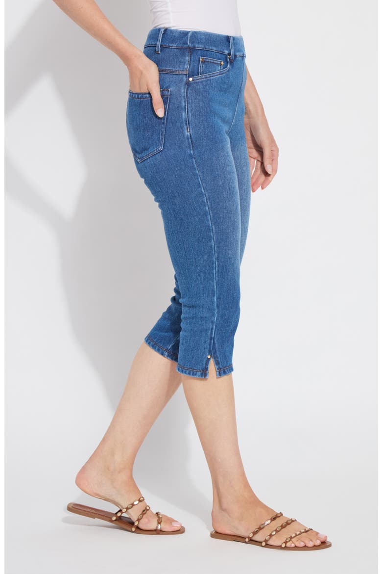 Granada High Waist Capri Jeans, Alternate, color, MID WASH