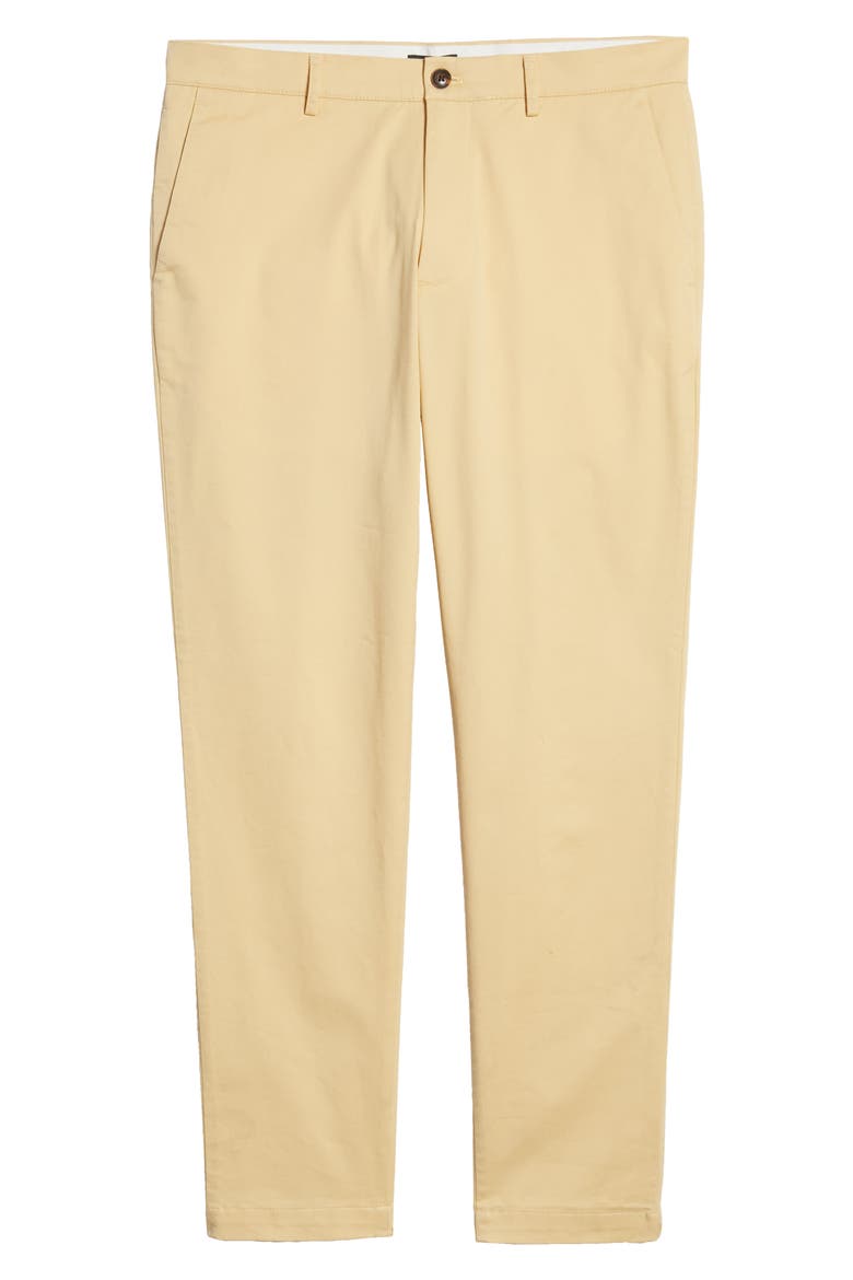 Connor Slim Fit Stretch Cotton Chino Pants, Alternate, color, WASHED YELLOW
