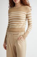 Veronica Beard Caleb Stripe Cashmere Sweater