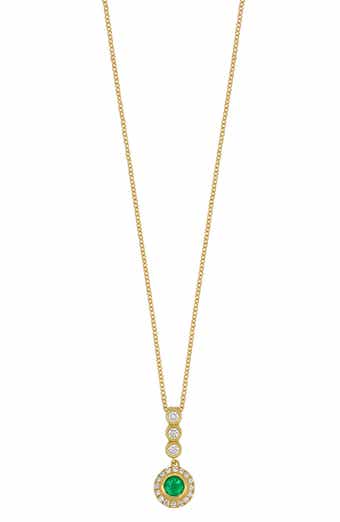 El Mar Emerald & Diamond Pendant Necklace (Nordstrom Exclusive)