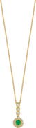 Bony Levy El Mar Emerald & Diamond Pendant Necklace (Nordstrom Exclusive)