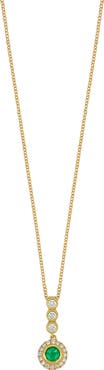 Bony Levy El Mar Emerald & Diamond Pendant Necklace (Nordstrom Exclusive)