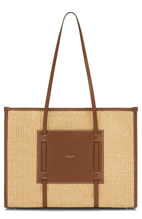 Capri Woven Raffia Tote