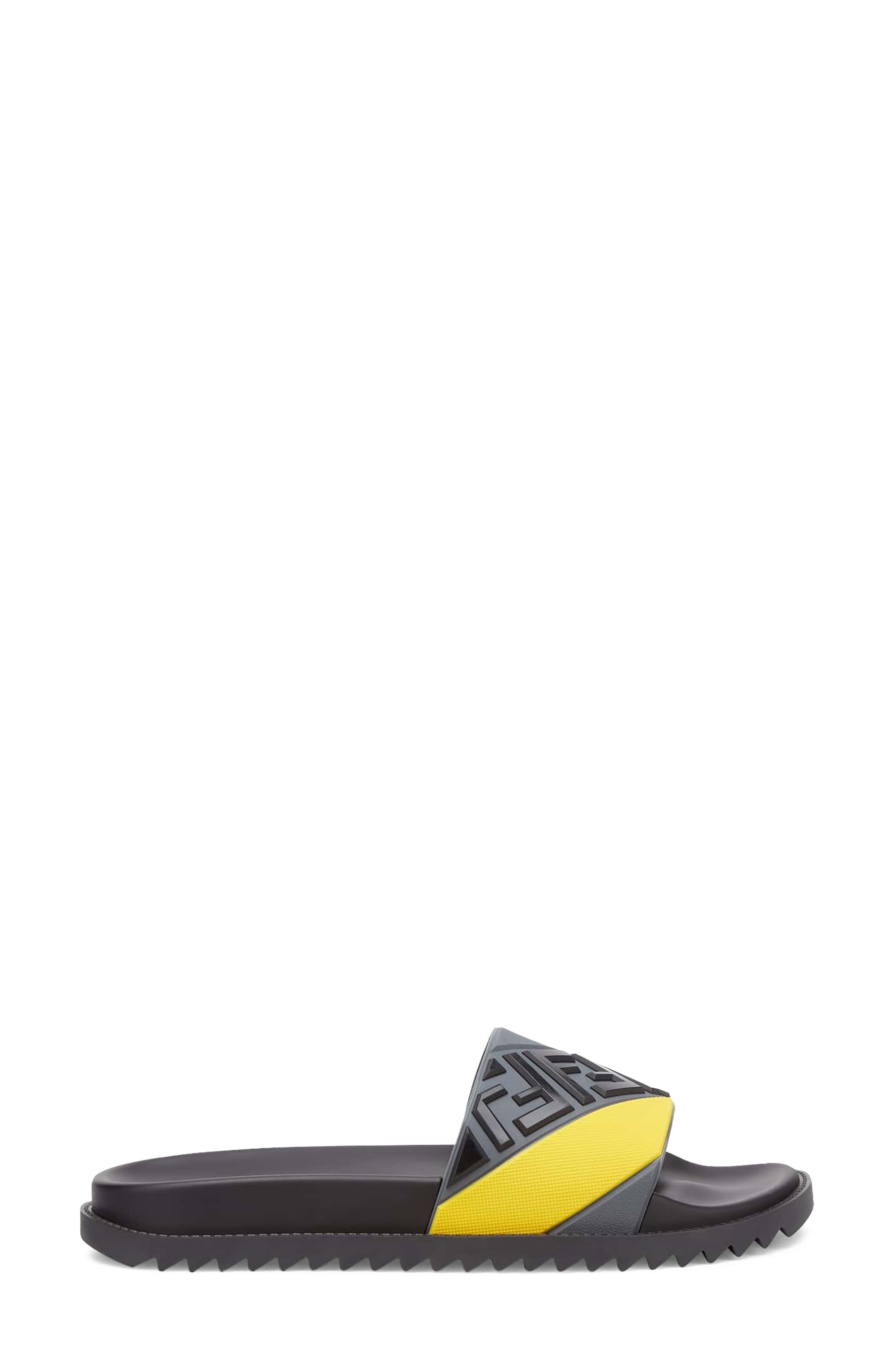 Logo Sport Slide, Alternate, color, NERO/LEMON