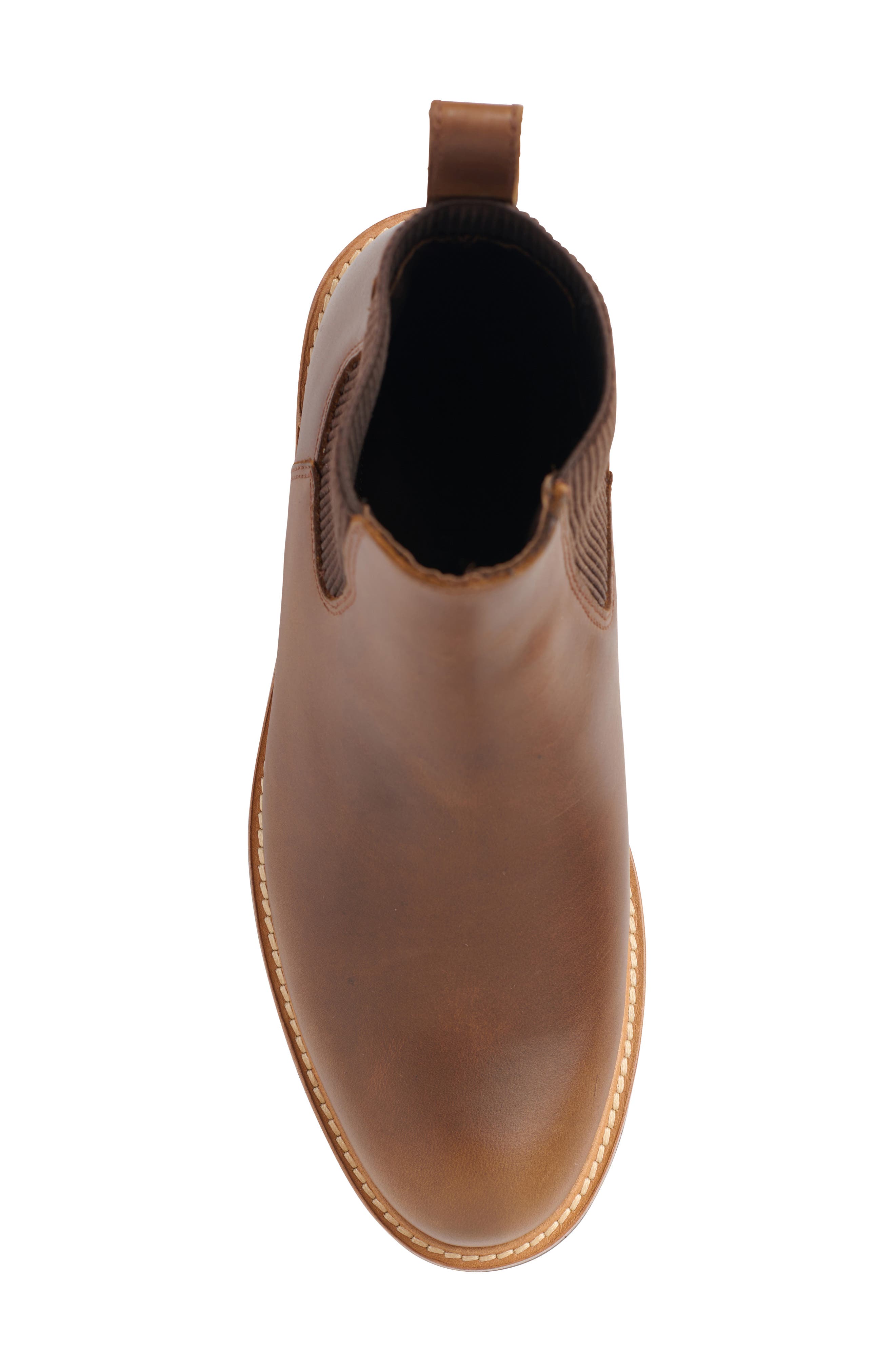 Carmen Water Resistant Chelsea Boot, Alternate, color, BROWN