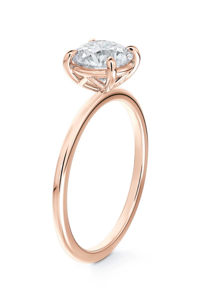 Delicate Icon™ Setting Round Diamond Engagement Ring, Main, color, ROSE GOLD-D0.70CT