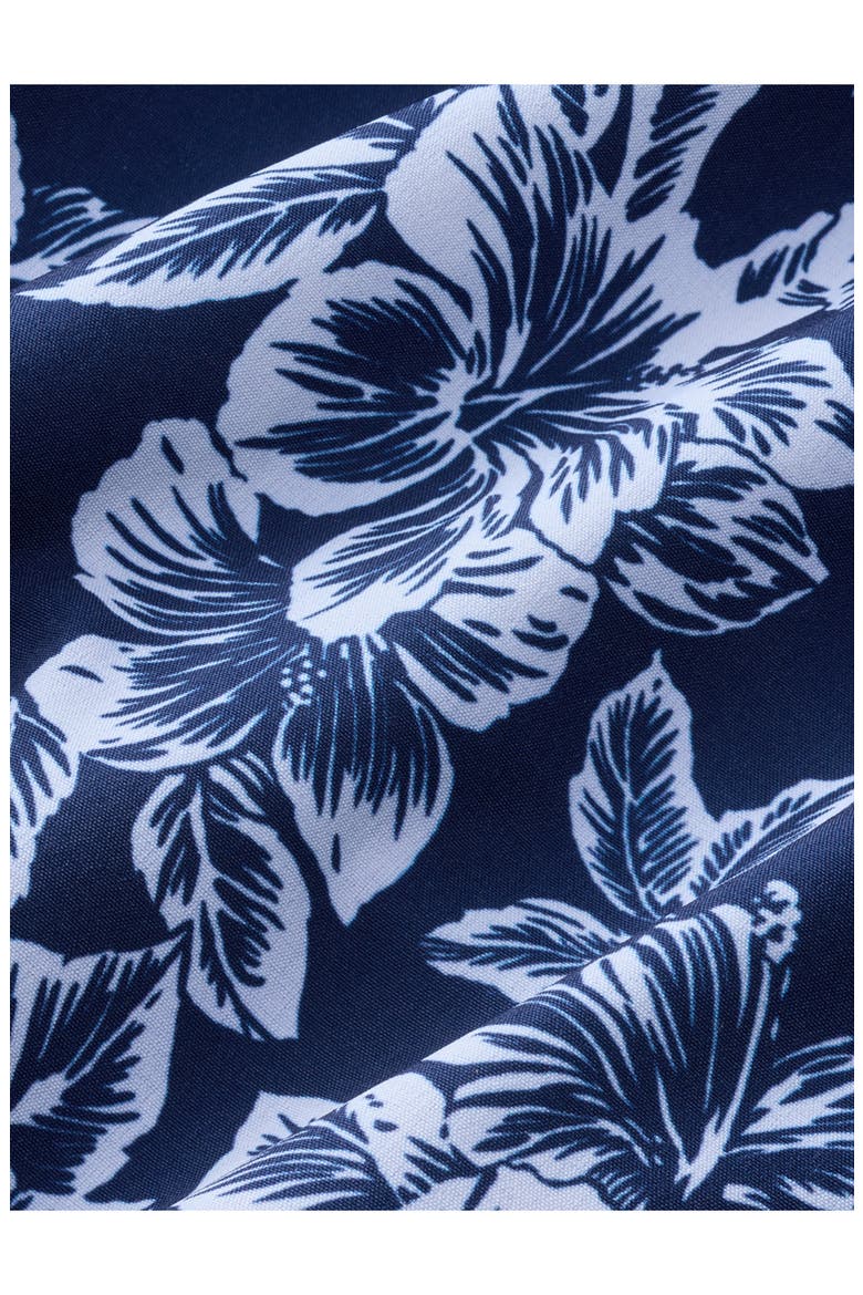 Kids' The Anchor Tropical Print Water Repellent Swim Trunks, Alternate, color, NAVY BOTANICAL