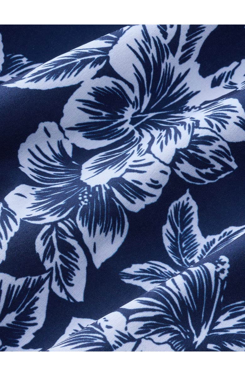 Fair Harbor Kids' The Anchor Tropical Print Water Repellent Swim Trunks, Alternate, color, Navy Botanical