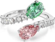 Swarovski x Ariana Grande Multicolor Crystal Bypass Ring