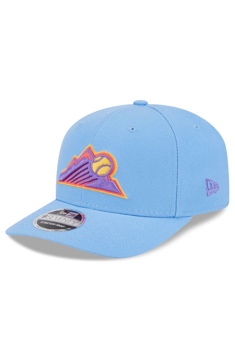 Men's New Era Light Blue Colorado Rockies 2025 City Connect 9SEVENTY Adjustable Hat, Main, color, Light Blue