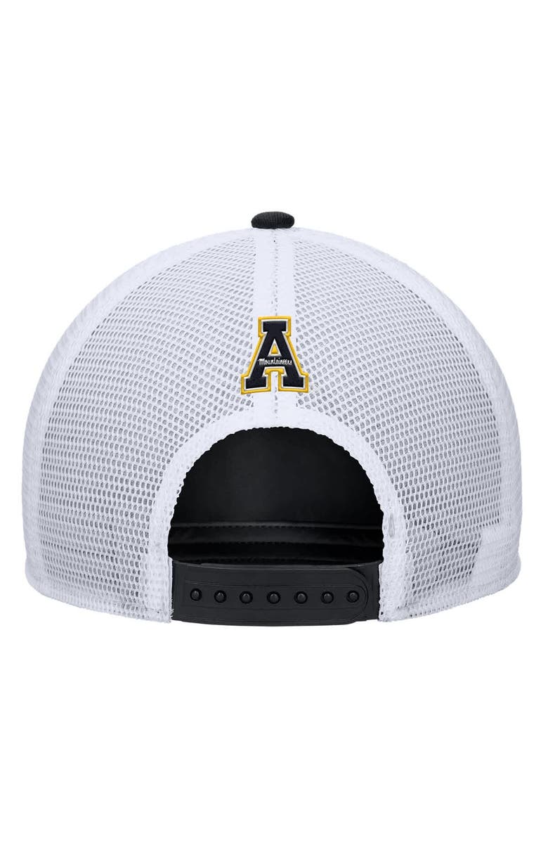 Nike Men's Nike Black Appalachian State Mountaineers 2025 On-Field Rise Trucker Adjustable Hat, Alternate, color, 