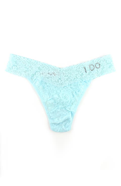 'I Do' Swarovski Crystal Original Rise Thong