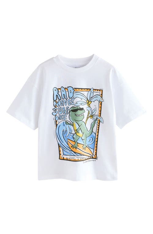 Next Kids' Assorted 3-pack Cotton Graphic T-shirts In Blue