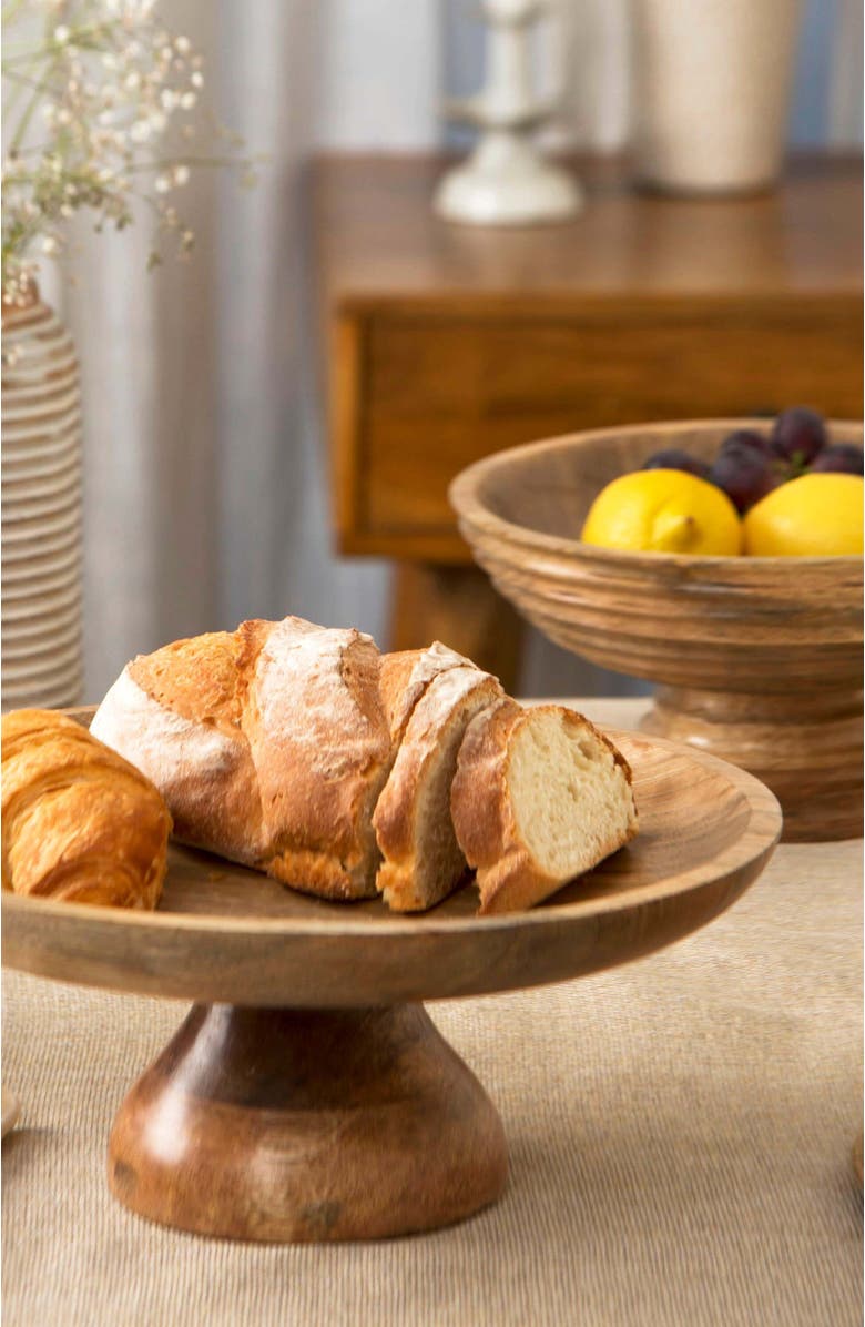 Mela Artisans Sienna Mangowood Pedestal Stand, Alternate, color, Brown