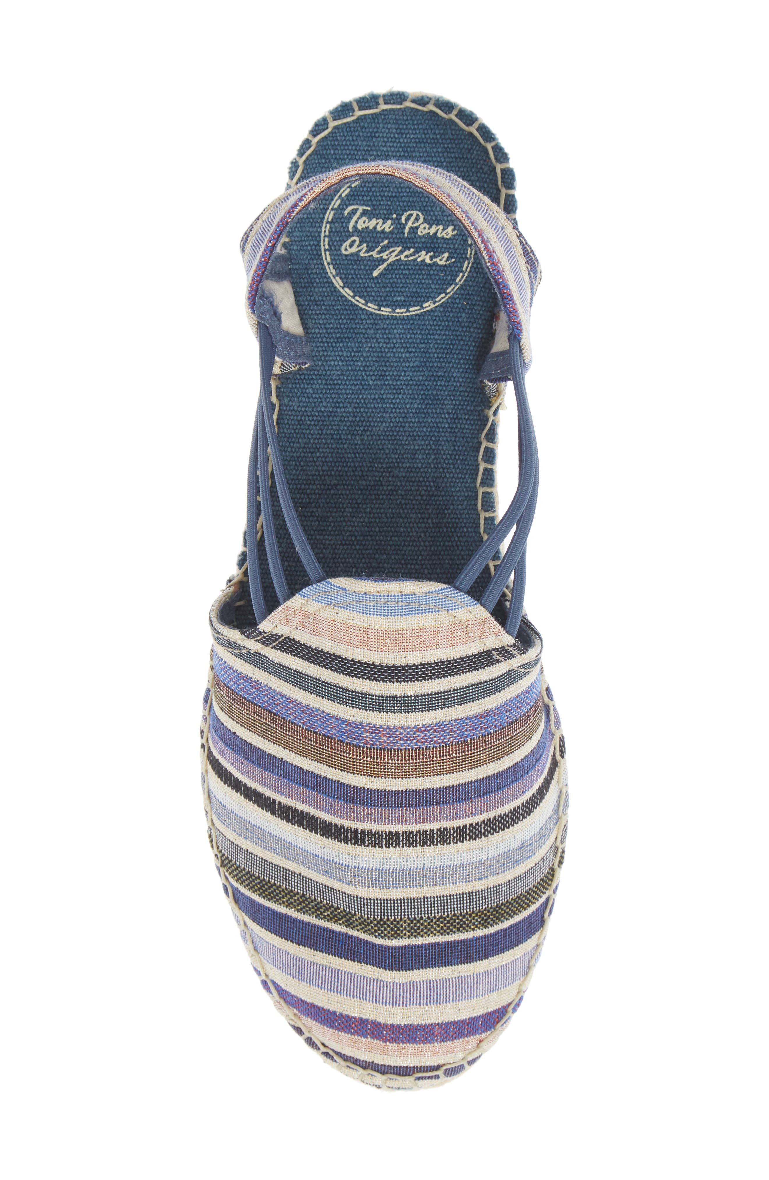 'Noa' Espadrille Sandal, Alternate, color, BLUE FABRIC