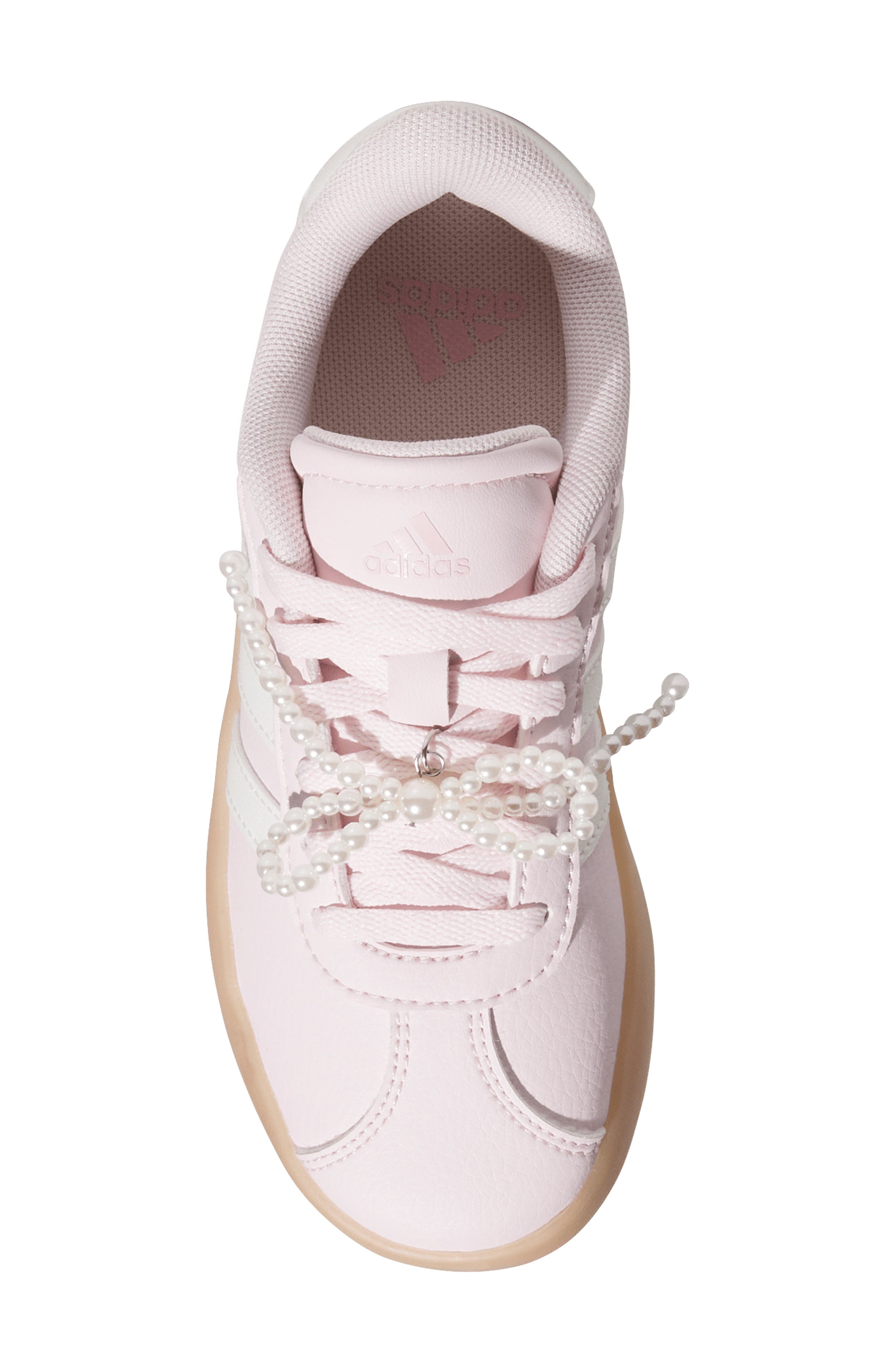 adidas Kids' VL Court 3.0 Sneaker, Alternate, color, Distilled Pink/ Clear Pink