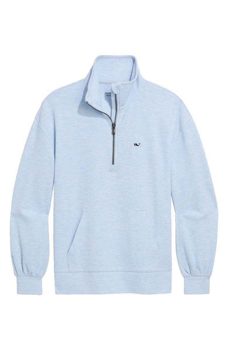 vineyard vines Quarter Zip Pullover, Main, color, Serenity Blue Heather