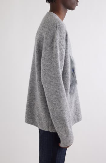 【送料&関税込】Givenchy Charcoal Mohair Blend Sweater Givenchy Charcoal Mohair Blend Sweater | italist