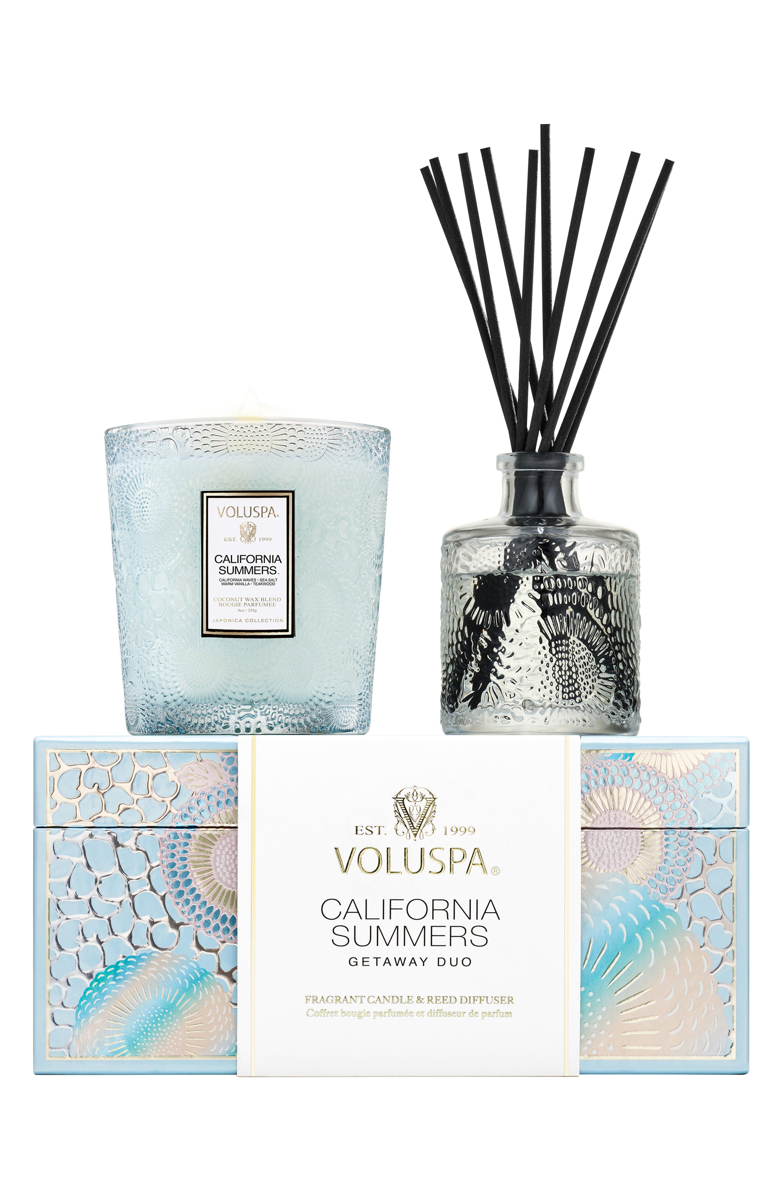 Voluspa California Summers Getaway Candle & Diffuser Duo