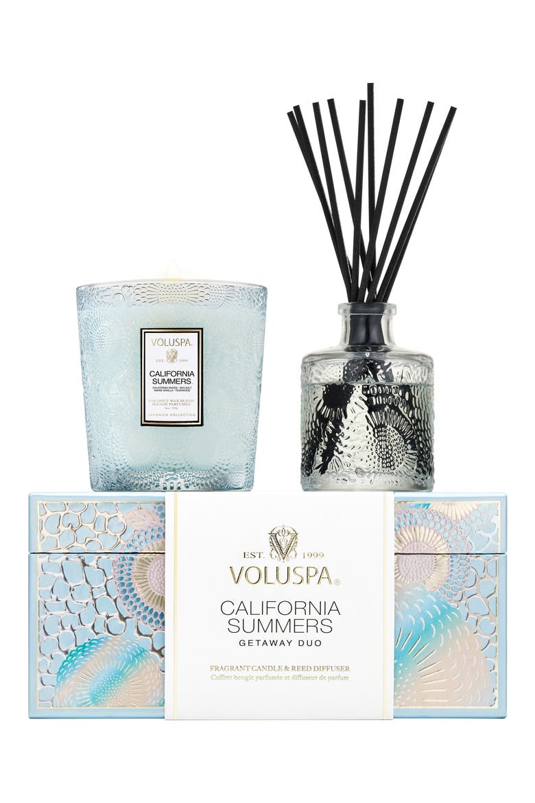 California Summers Getaway Candle & Diffuser Duo, Main, color, NO COLOR